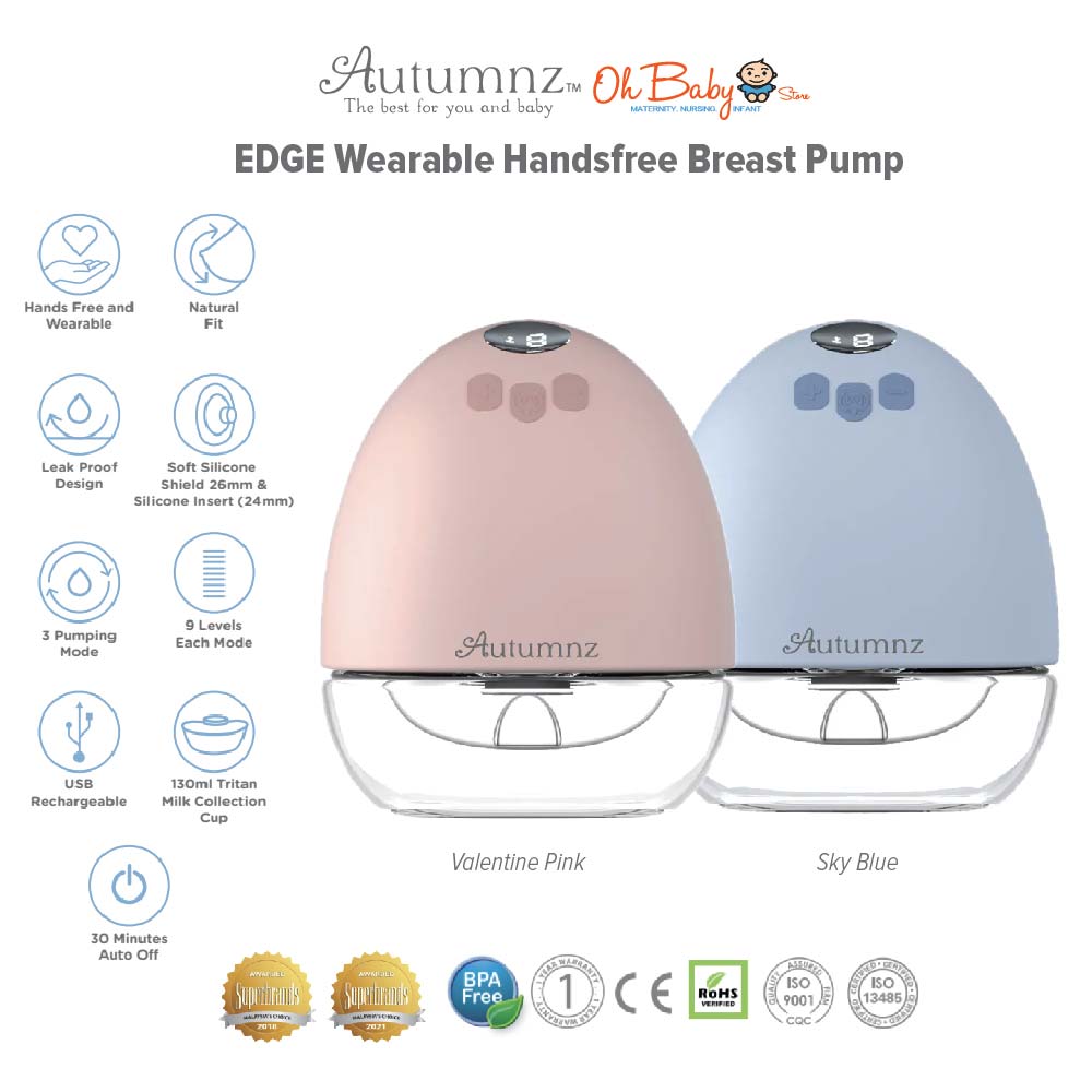 Autumnz EDGE Wearable Handsfree Breast Pump, Oh Baby Store