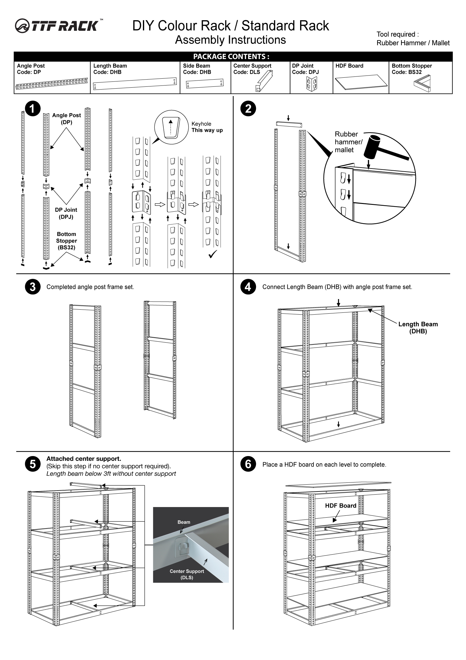 TTF Rack™ DIY X Easy RACK H140cm | TTFRack™ | Malaysia's Storage ...