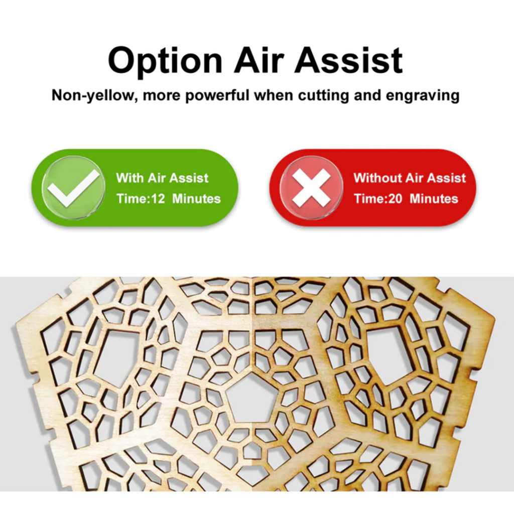 Longer ray5 laser engraver accessories air assist rotary roller honeycomb 400x400mm co2 acrylic cutter