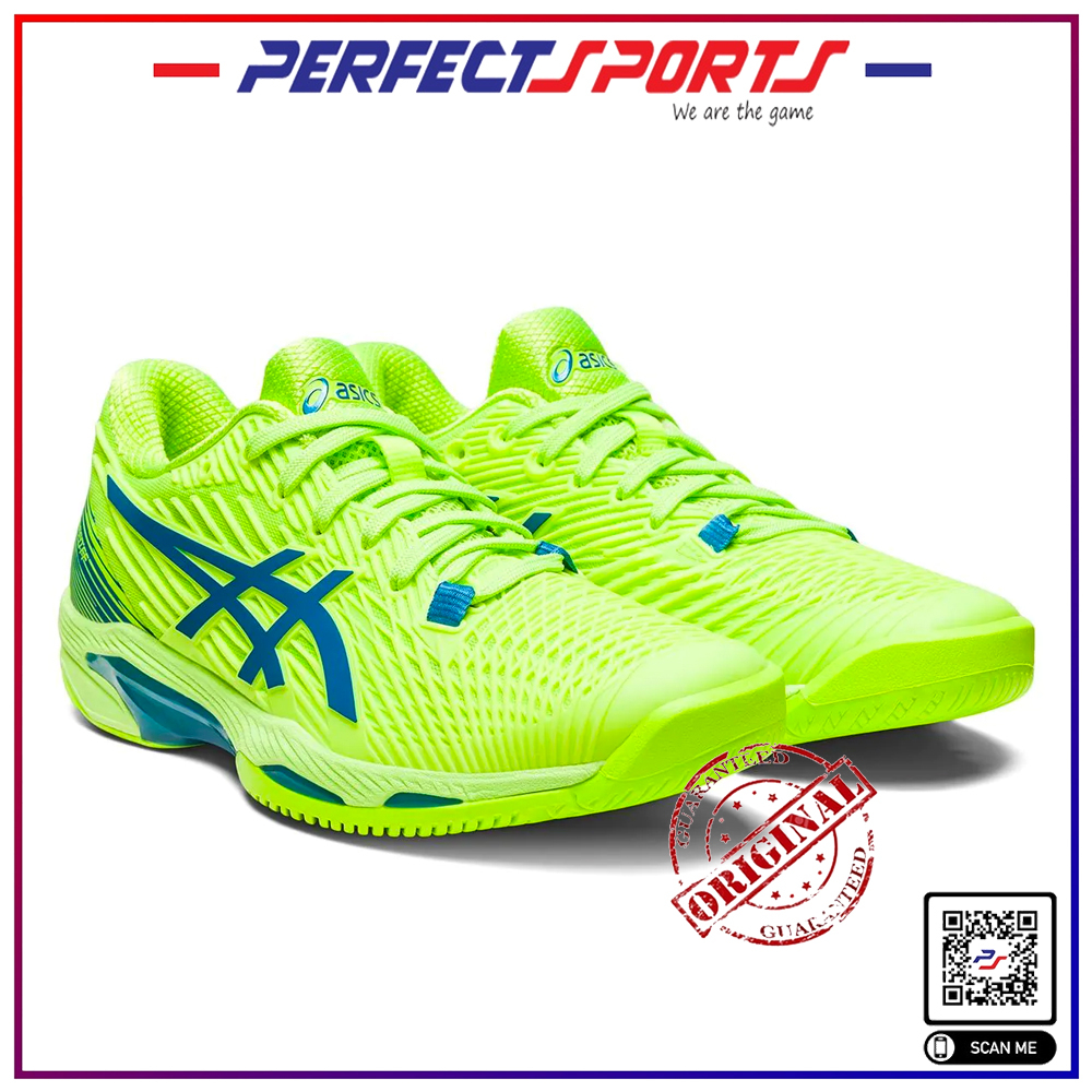 ASICS SOLUTION SPEED FF 2 WMS Hazard Green/Reborn Blue Tennis Shoe