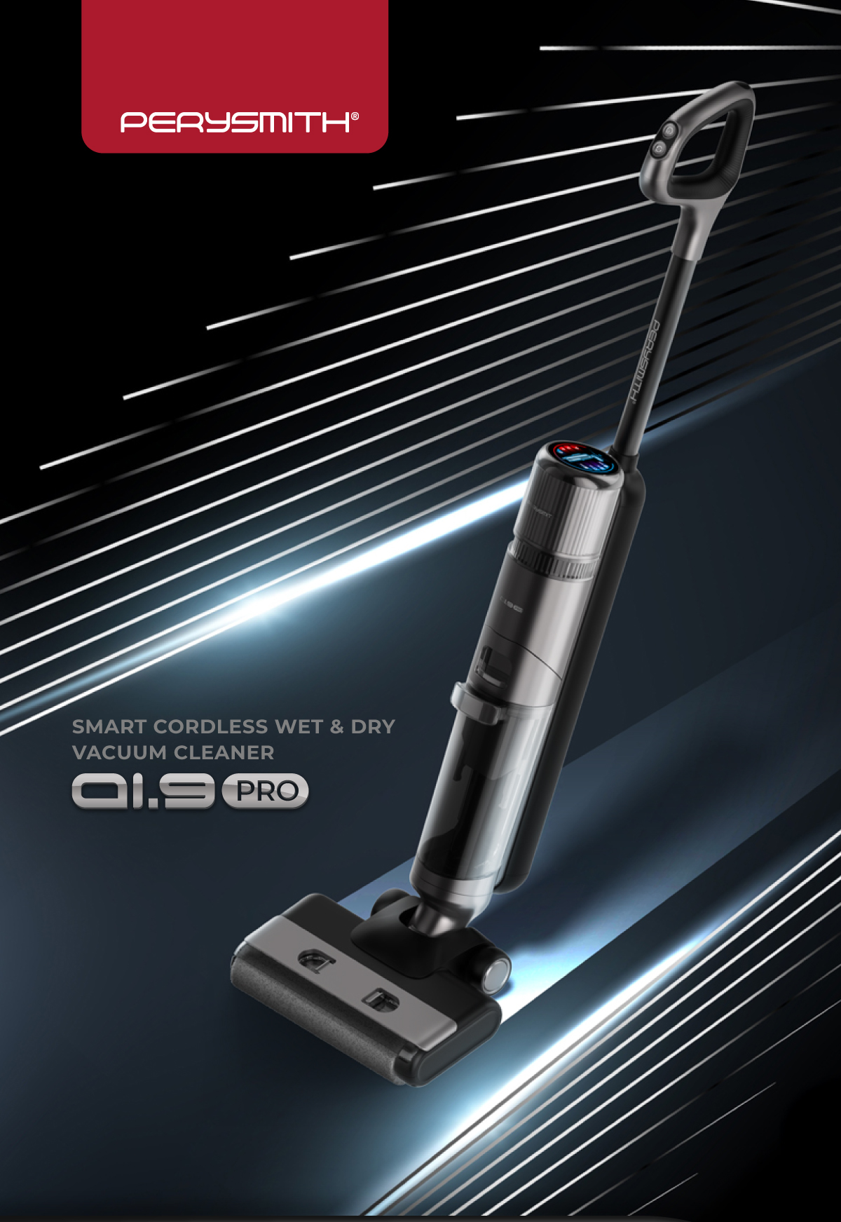 PERYSMITH SMART CORDLESS WET & DRY VACUUM CLEANER AI9 PRO PerySmith
