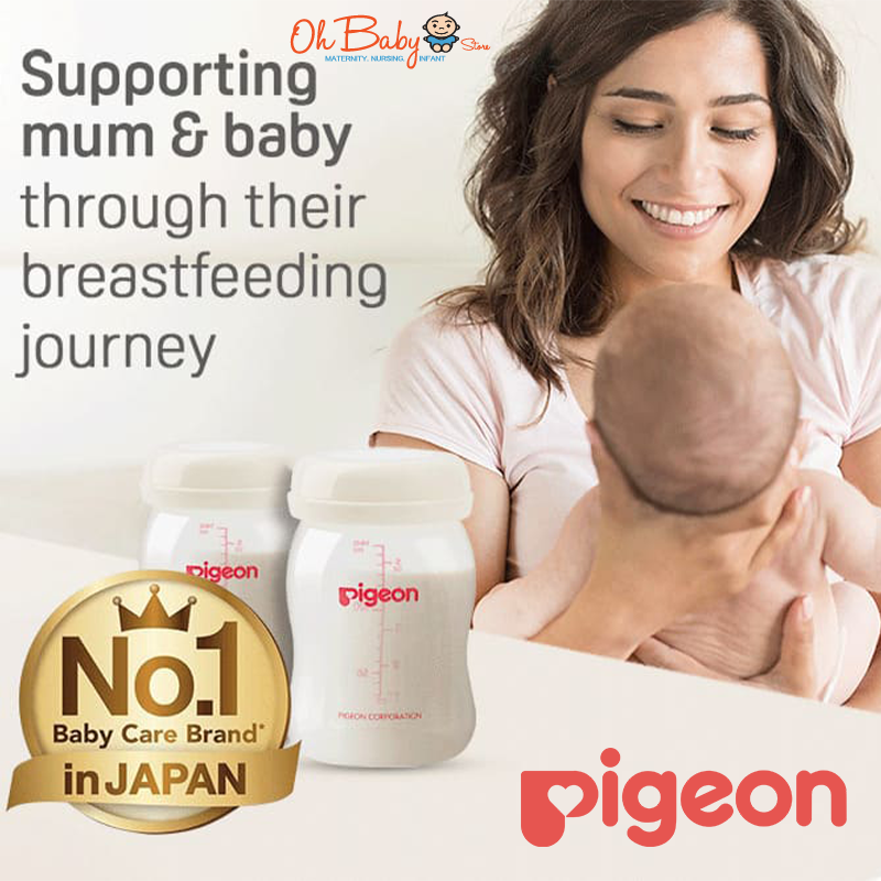 Pigeon Breastmilk Storage Bottle 3pcs 160ml/5oz Online Baby Store Malaysia