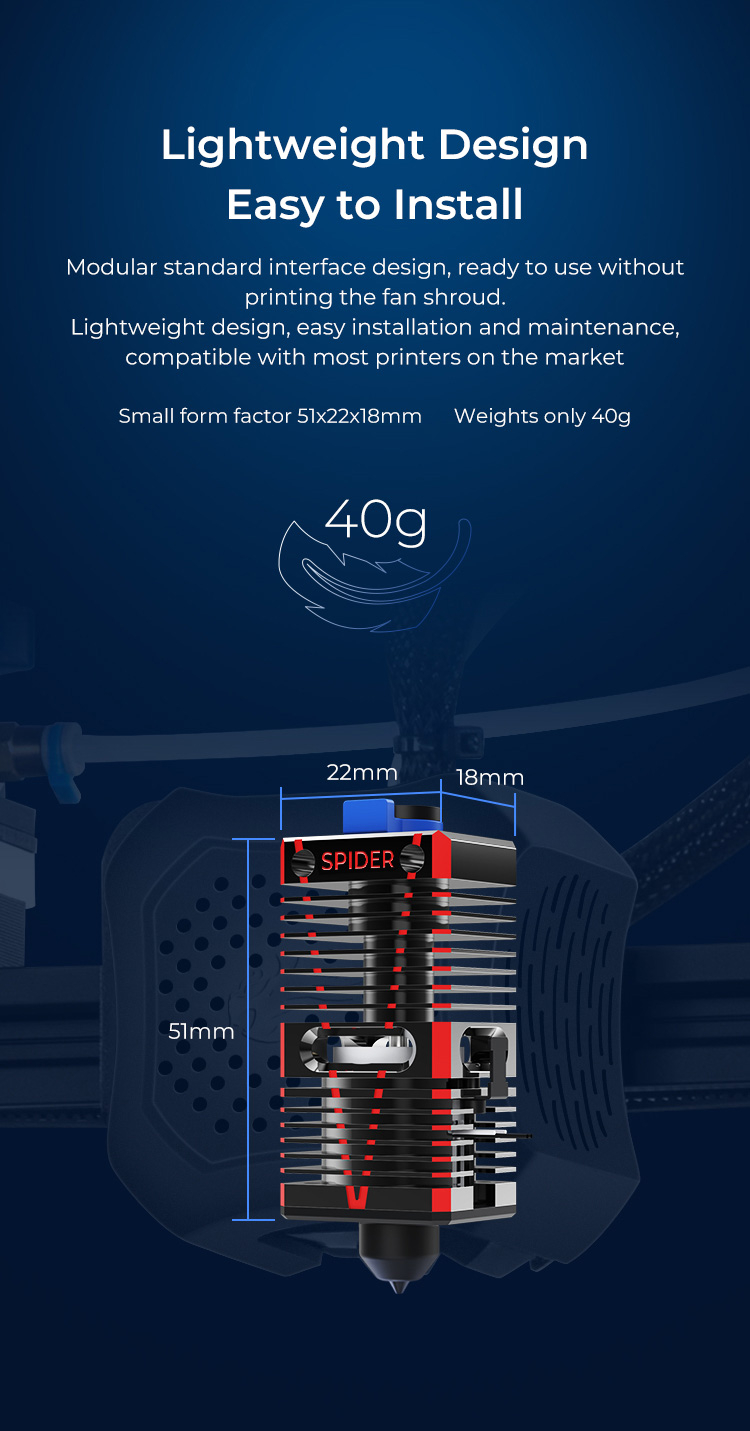Creality spider ceramic high temperature hotend