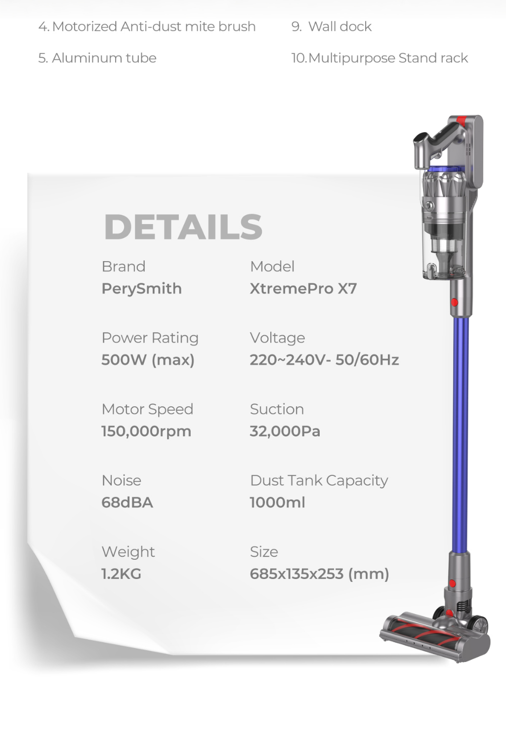 PERYSMITH X7 VACUUM CLEANER - PerySmith Malaysia