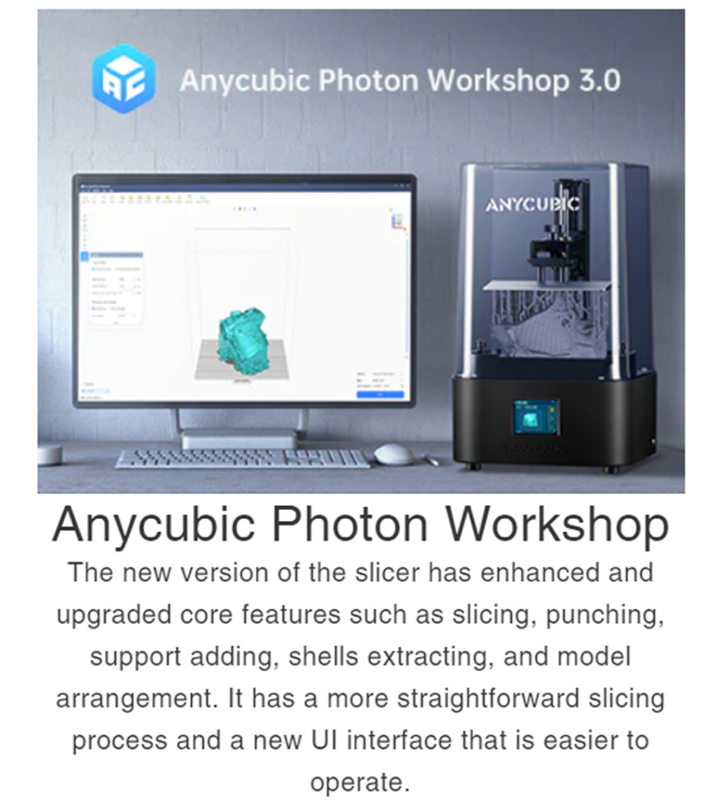 Anycubic photon mono 2 4k+ resolution anti-aliasing adjustable uv cooling lcd resin 3d printer 4k