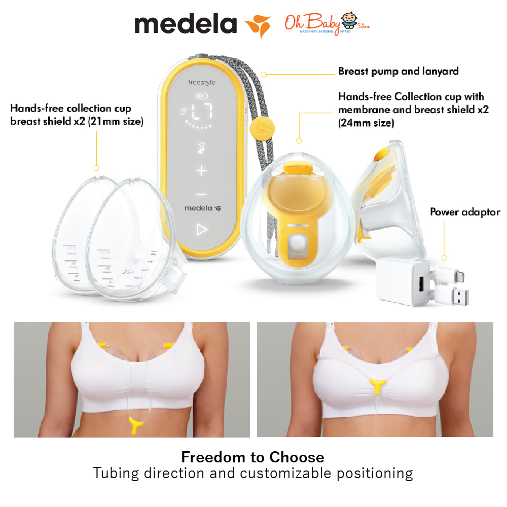Medela Freestyle Flex/Freestyle™ Double Rechargeble Electric Breast Pump, Oh Baby Store