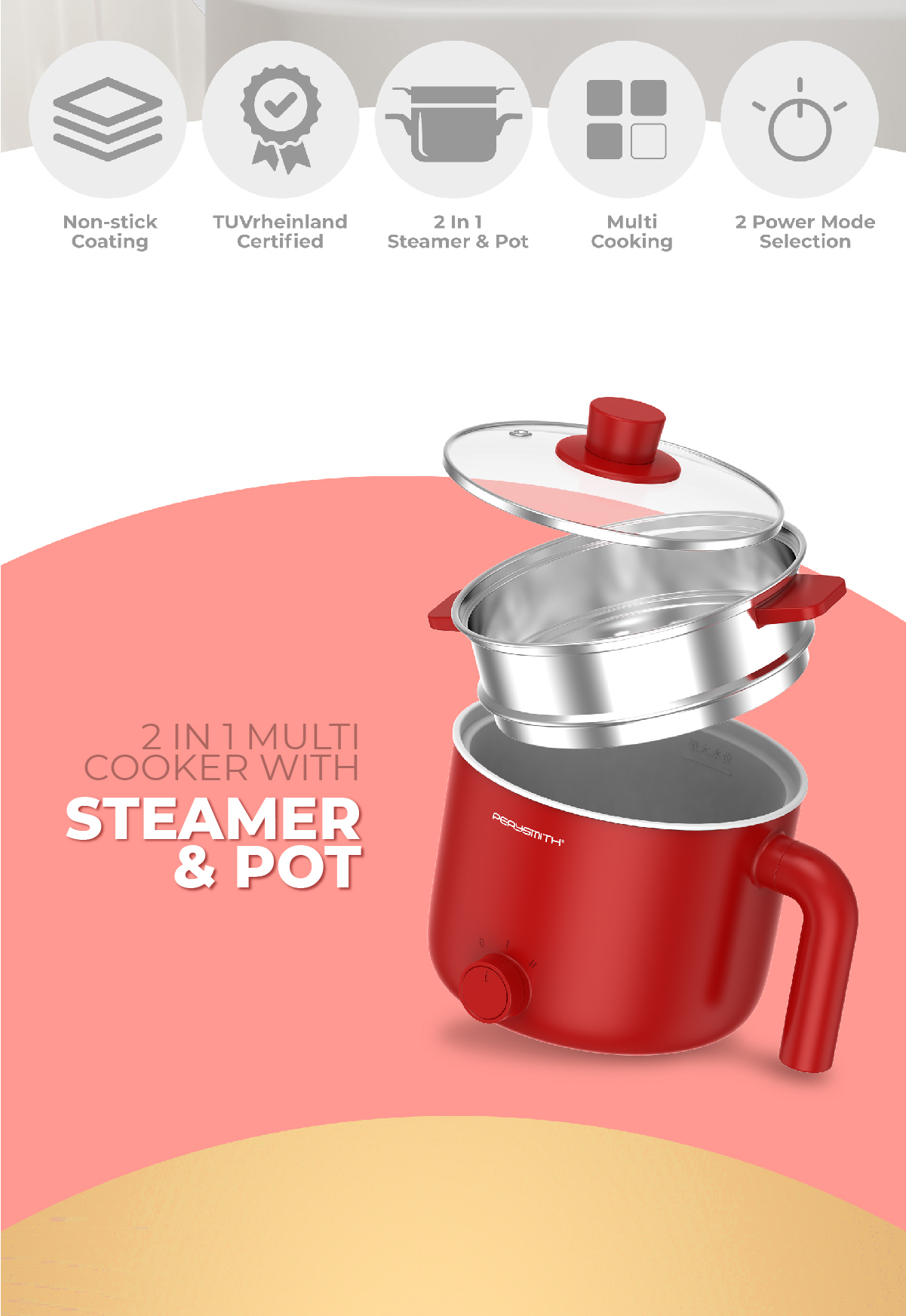 PERYSMITH 2 IN 1 MULTI COOKER SIGNATURE SERIES BQ160 PerySmith Malaysia