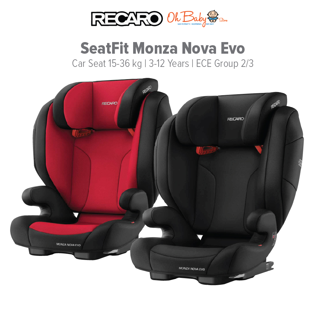 Recaro SeatFit Monza Nova Evo Car Seat 15 36kg 3 12 years ECE