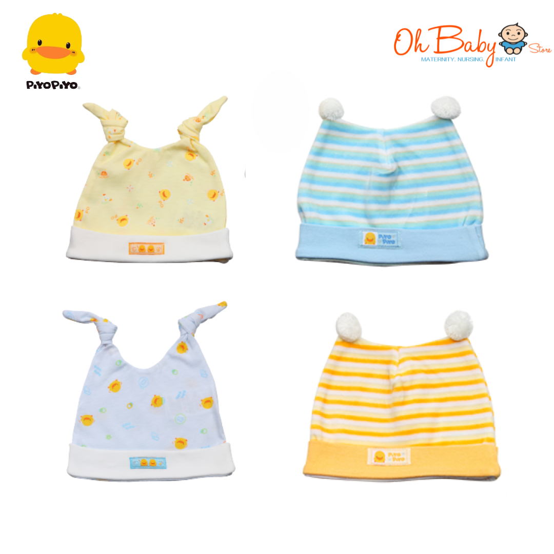 Piyo Piyo Dual Knot Newborn Bonnet Hat Oh Baby Store l Best
