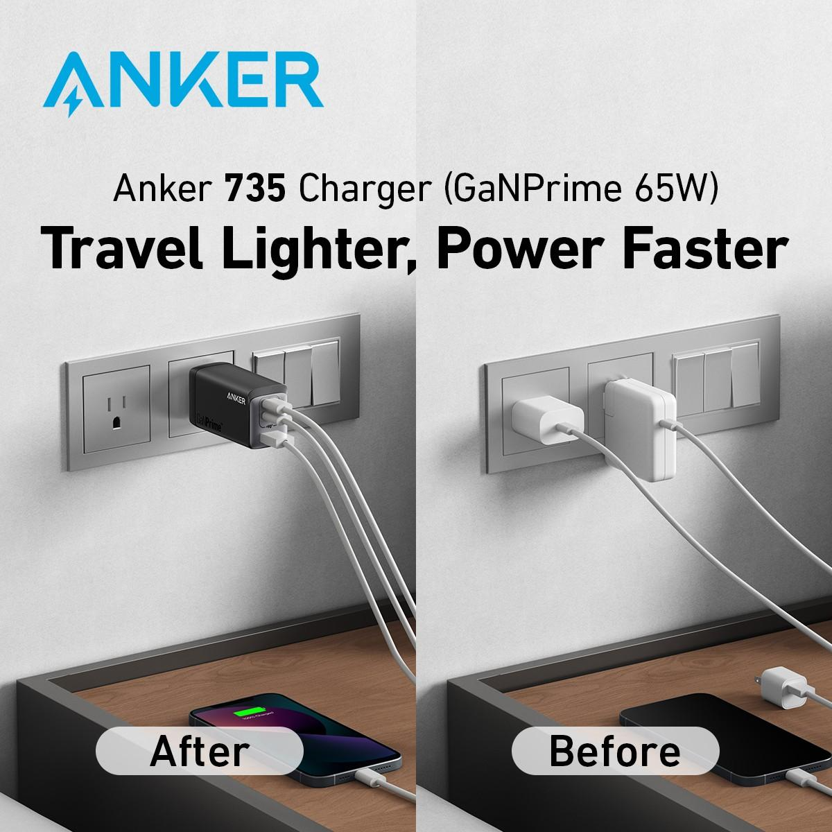 Anker 735 Charger (GaNPrime 65W) B2C - UK Golden | MyAlley: One Stop Solution For Smart Home & Smart Appliances Anker 735 Charger (GaNPrime 65W) B2C - UK Golden | MyAlley: One Stop Solution For Smart Home & Smart Appliances