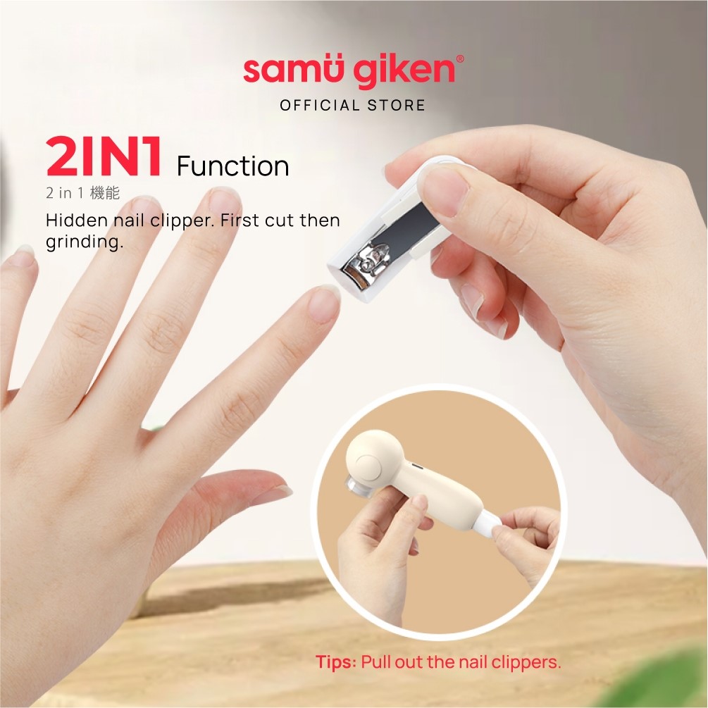 Samu Giken Baby Electric Nail Trimmer Polisher Nail Clipper Suitable for Newborn Baby Mum Baby Love Baby Shop Online Malaysia