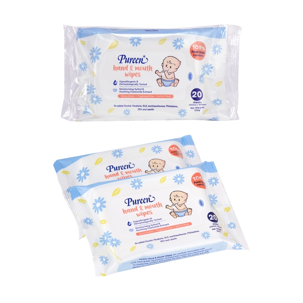 Baby hand store and mouth wipes