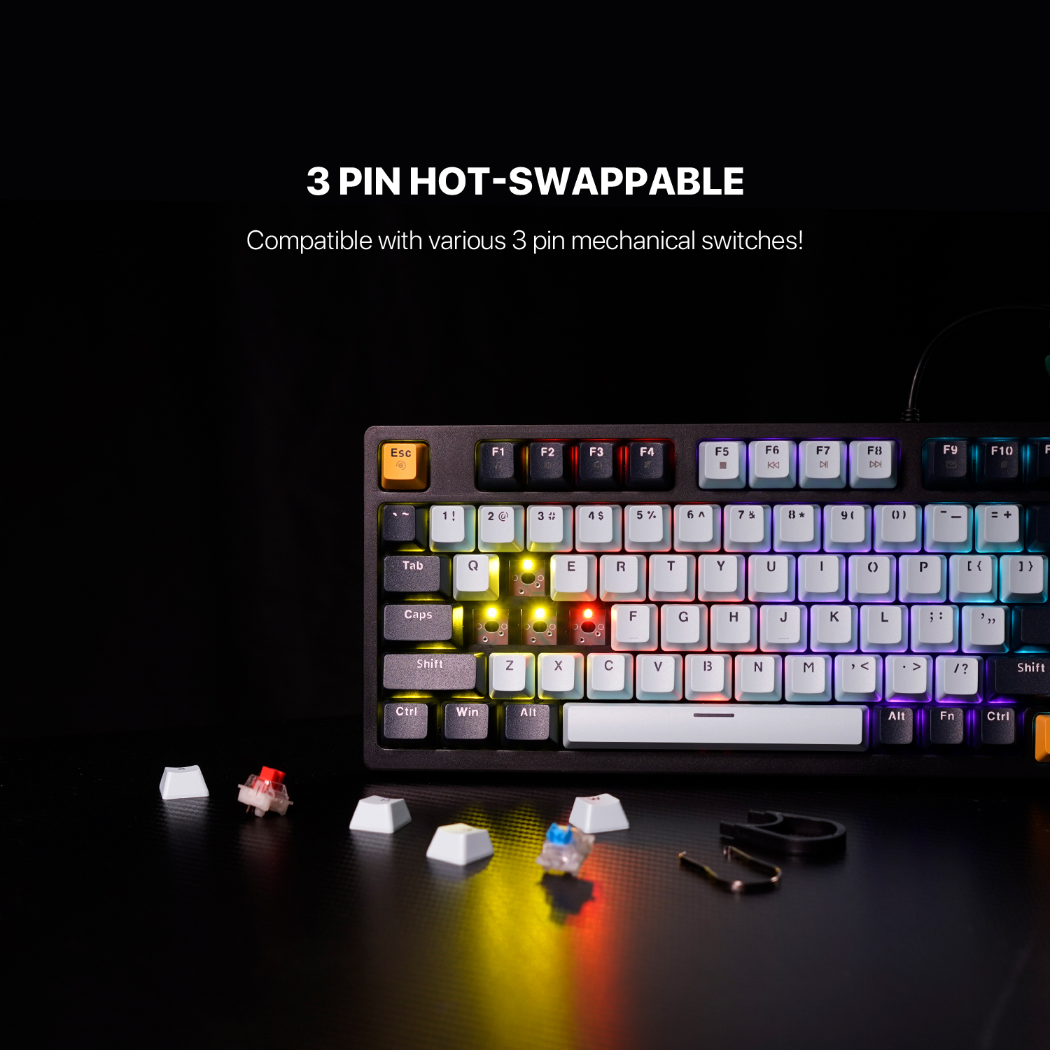 Fantech Gaming Keyboard Atom Mizu Edition