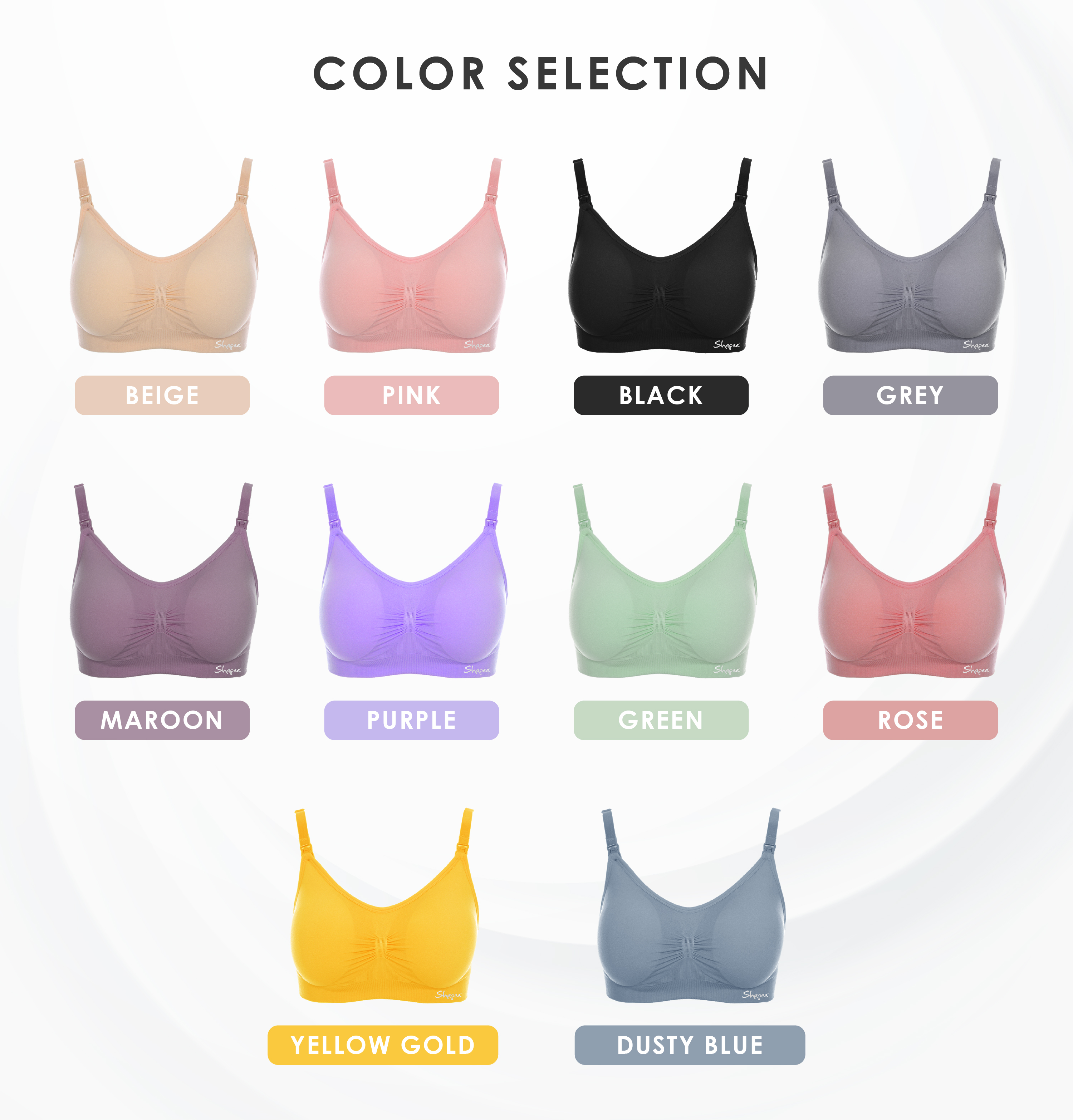 Shapee Classic Nursing Bra - Purple (NB113)