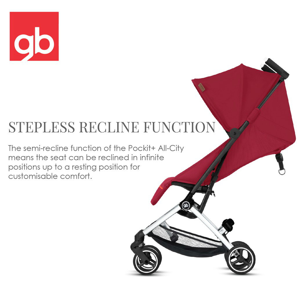 Gb pockit stroller recline position sale