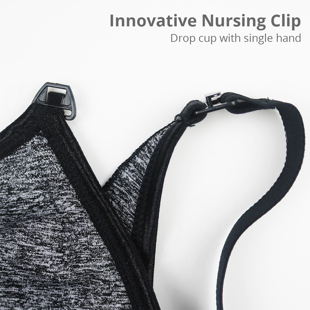 Shapee Sassy Nursing Bra - Black (NB205)