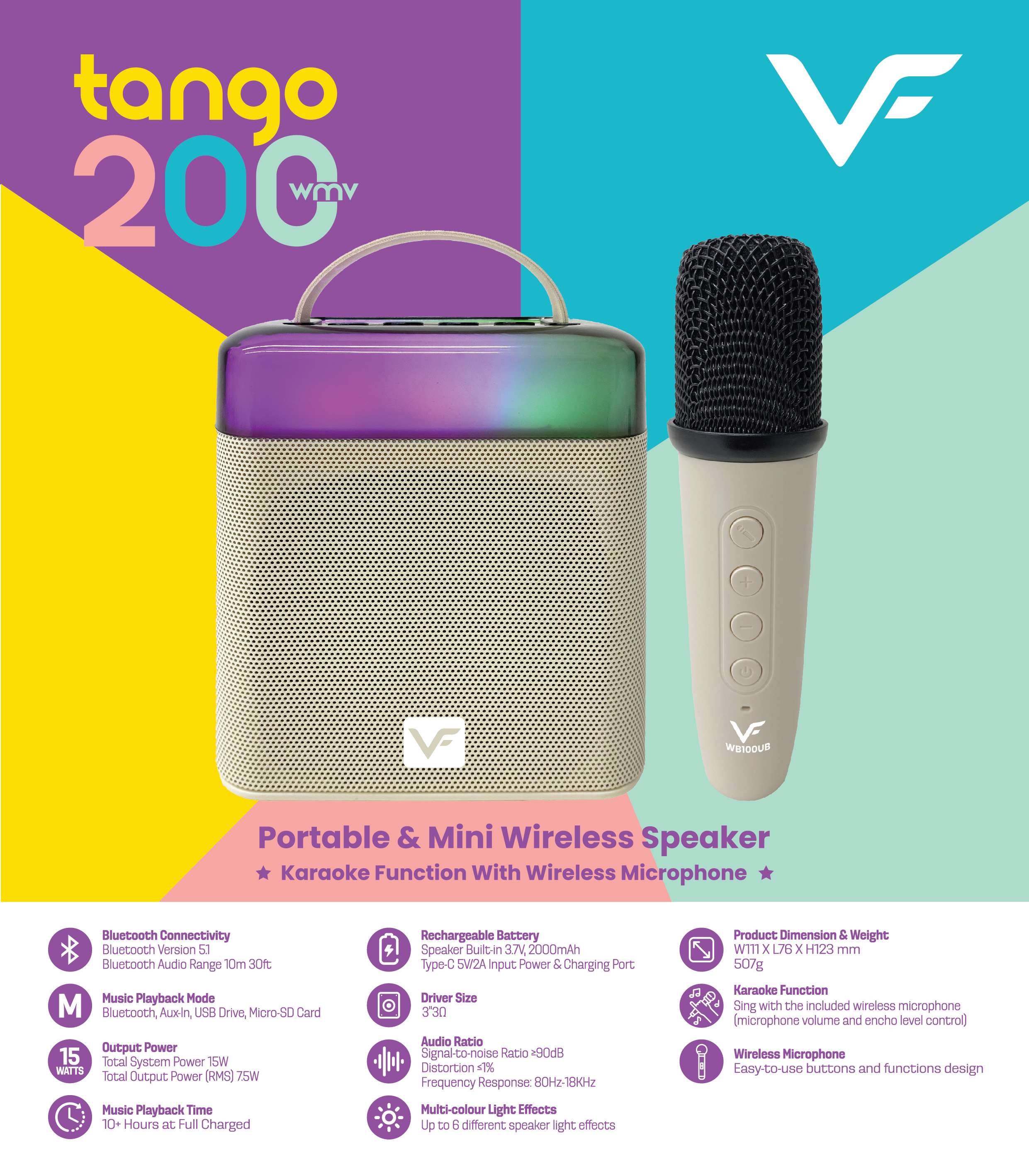 Tango 100 portable sales speaker