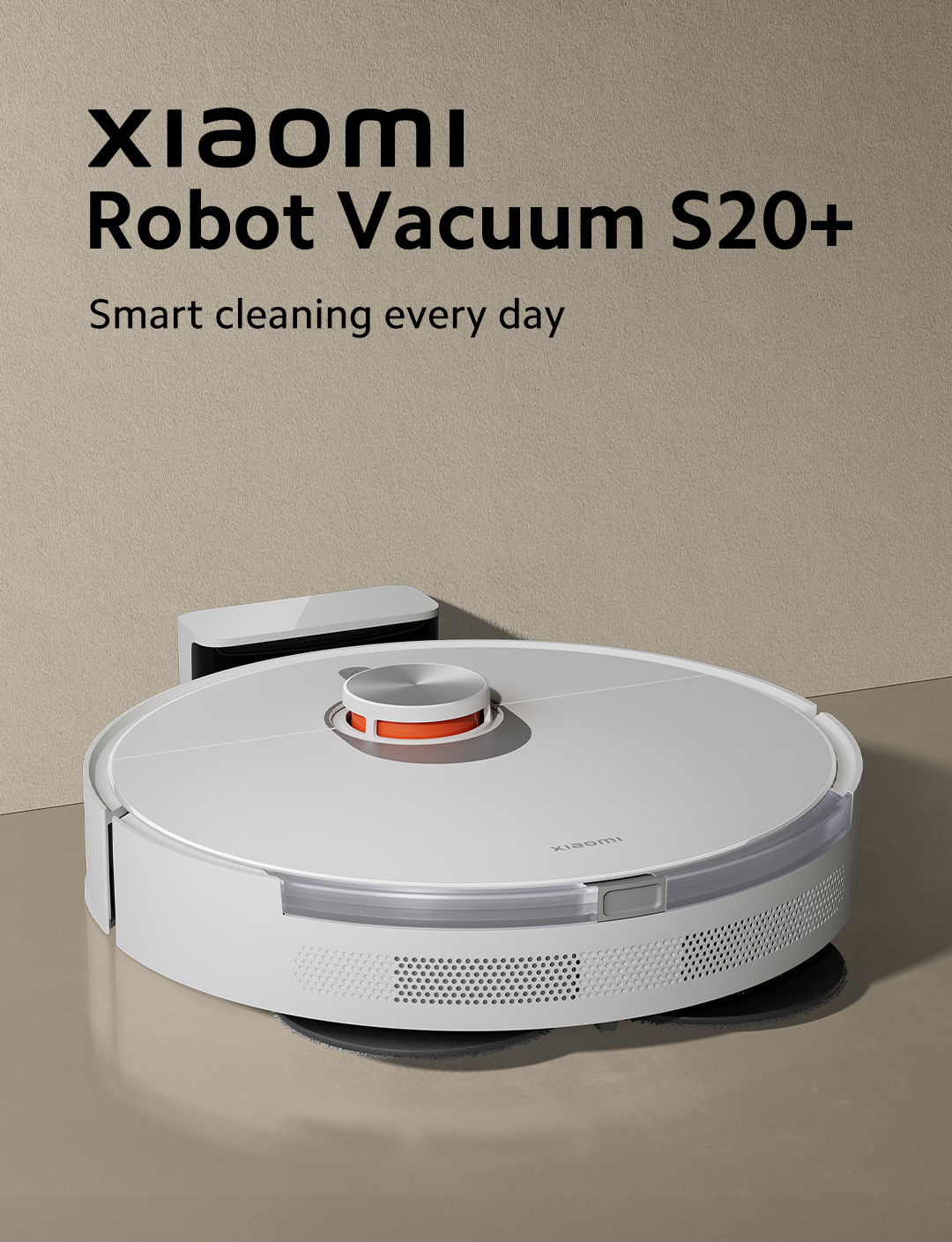Xiaomi S20+ Robot Vacuum 6000Pa Suction Smart Mopping