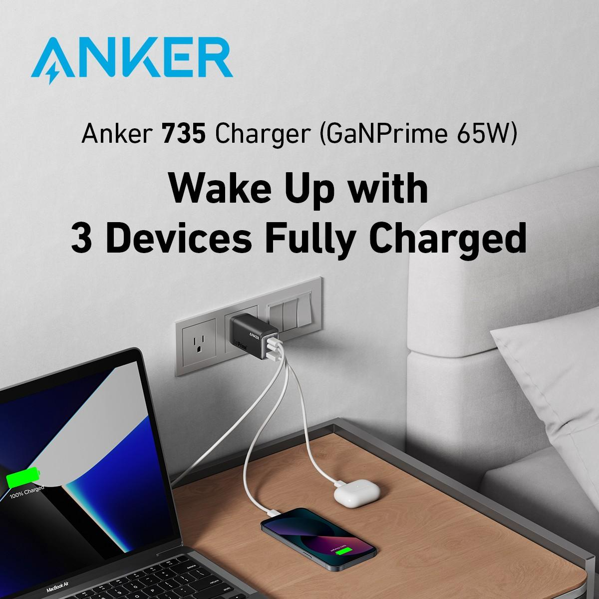 Anker 735 Charger (GaNPrime 65W) B2C - UK Golden | MyAlley: One Stop Solution For Smart Home & Smart Appliances Anker 735 Charger (GaNPrime 65W) B2C - UK Golden | MyAlley: One Stop Solution For Smart Home & Smart Appliances