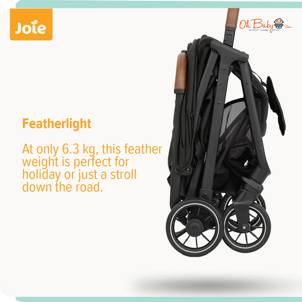 Joie Pact Pro Compact Stroller Lightest Weight from birth to 22kg Oh Baby Store Oh Baby Store l Best Baby Store Malaysia