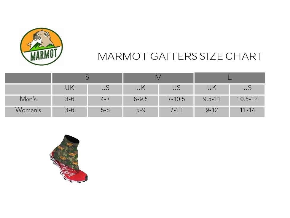 Marmot sizing chart on sale