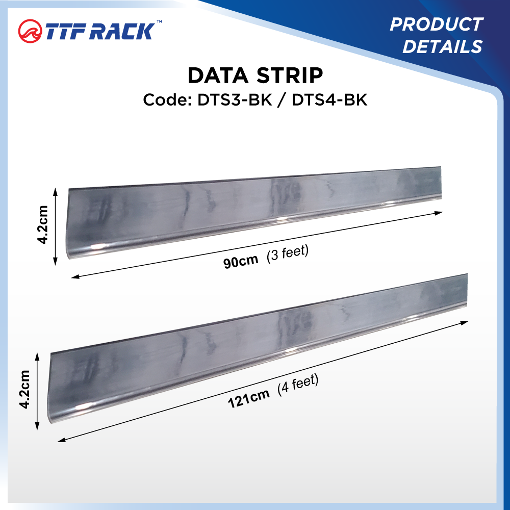 TTF Rack™ (DATA STRIP) Display Holder/ Data Strip Black/Data Strip ...