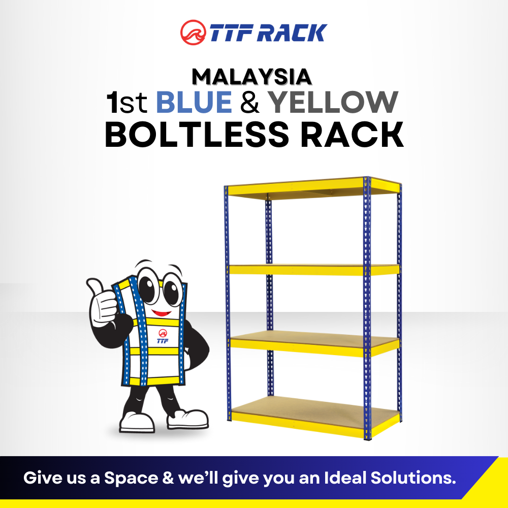 TTF Rack™Boltless Rack Plywood H183-213cm D76-122cm/Rak Besi Bertingkat ...