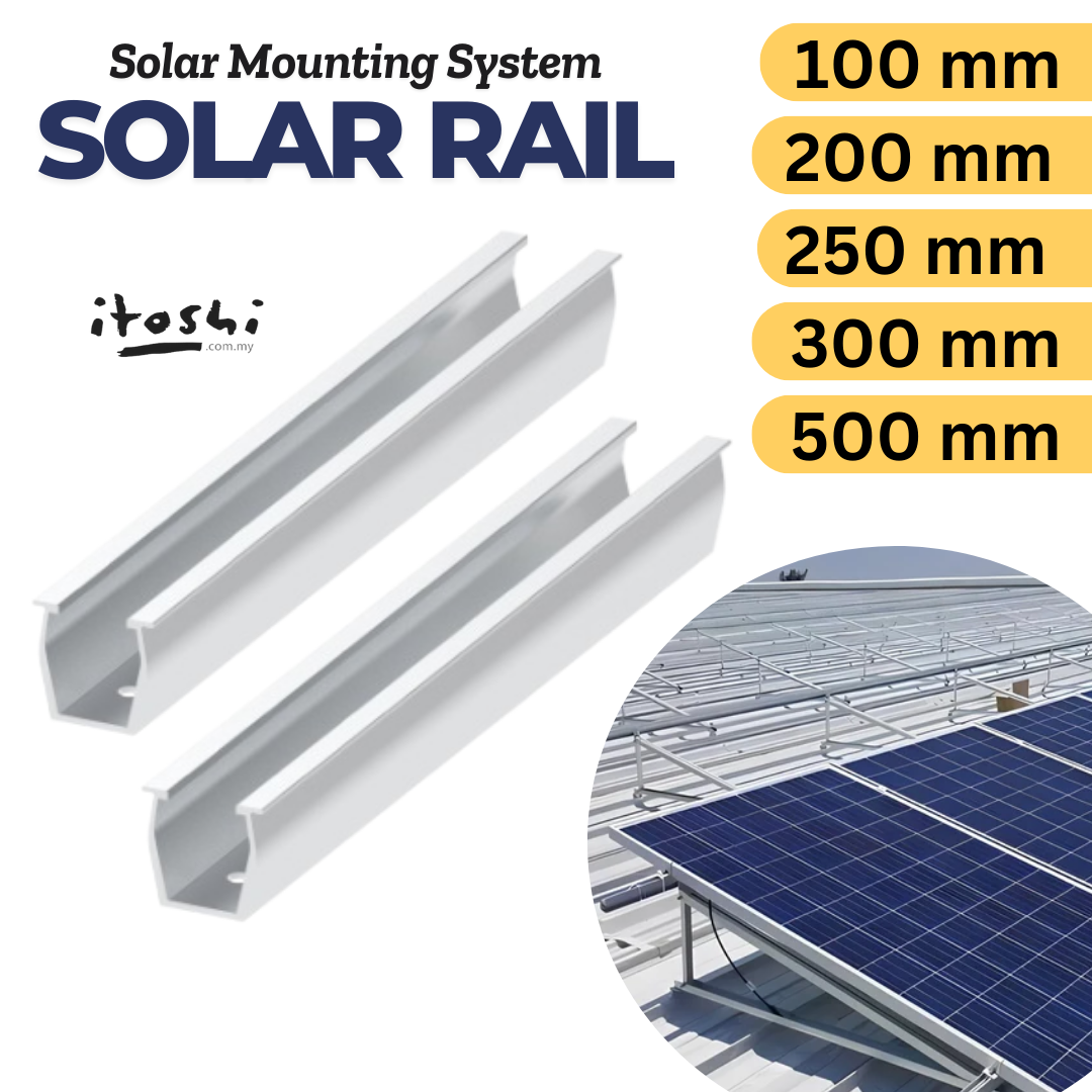 ITOSHI Solar Mounting Rail for Metal Roof Metal Deck DIY Rail Solar ...