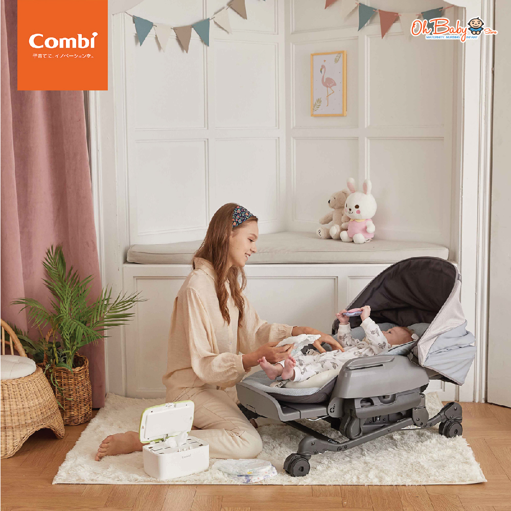 Combiのnemulila AT SWING LM ネムリラ コンビ AUTO SWING LM ミントグレー（GL）/ ハイローラック