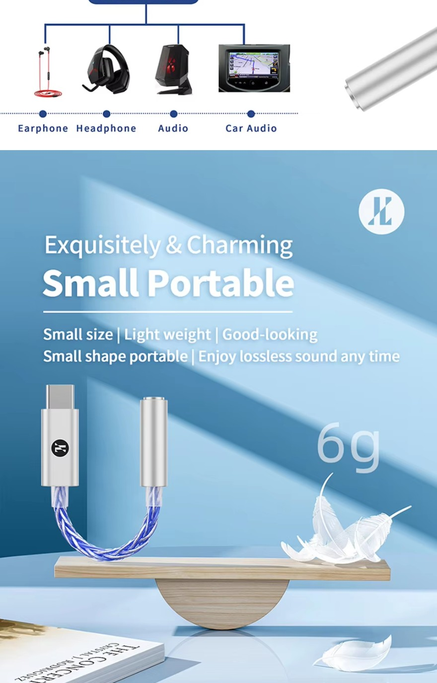 Jcally JM6 Pro, Dongle DAC and Amplifier: CX31993 USB Portable Adapter ...