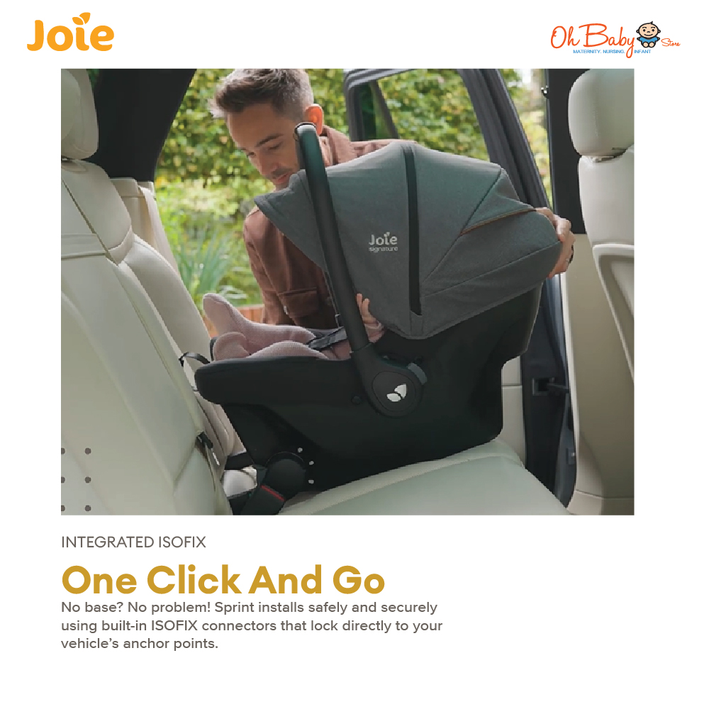 Joie Signature Sprint R129 Isofix Baby Carrier Car Seat (New Born to 13kg)  Eclipse