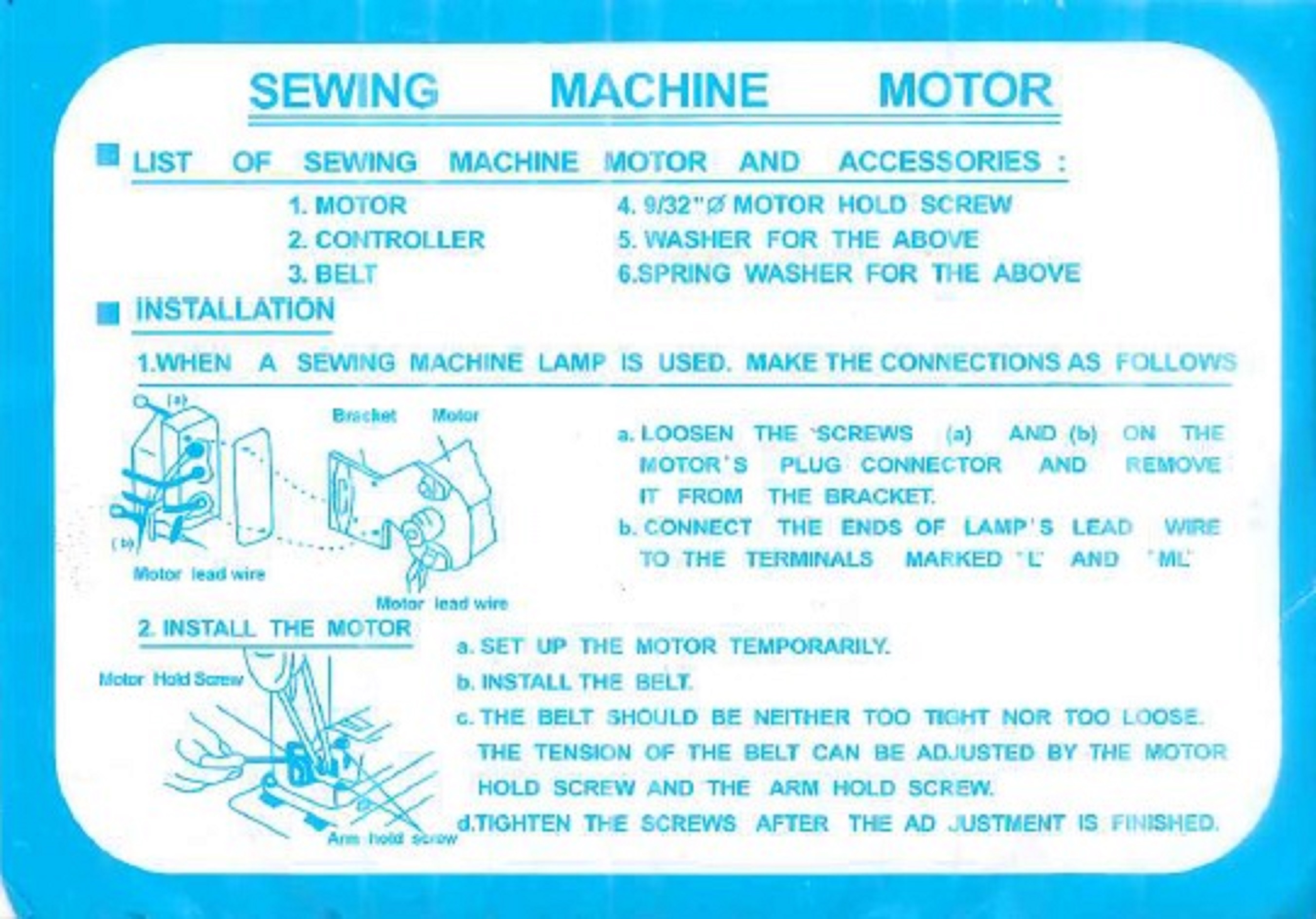 Sewing Machine Motor Overlock Sewing Machine Motor Motor Mesin Jahit Old Household Antique Sewing Machine