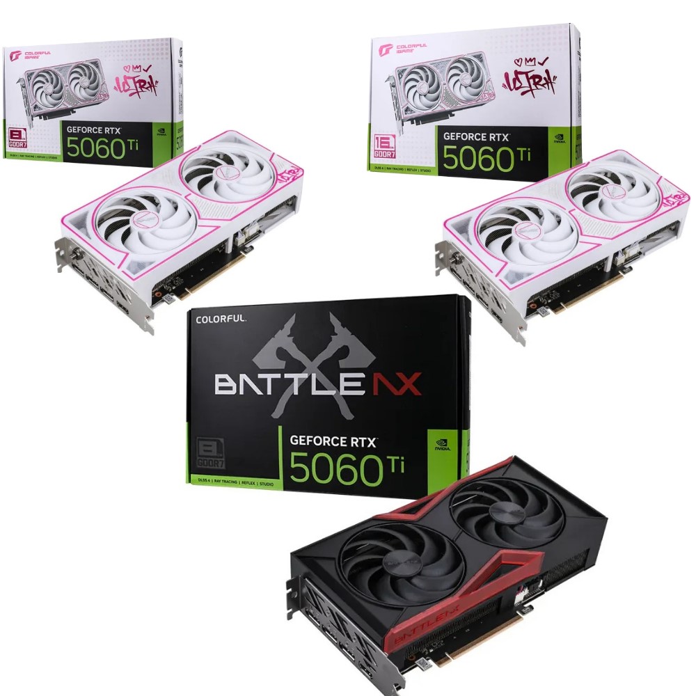 Colorful Nvidia RTX 5060 Ti ULTRA W DUO OC-V 16GB / 8GB GeForce