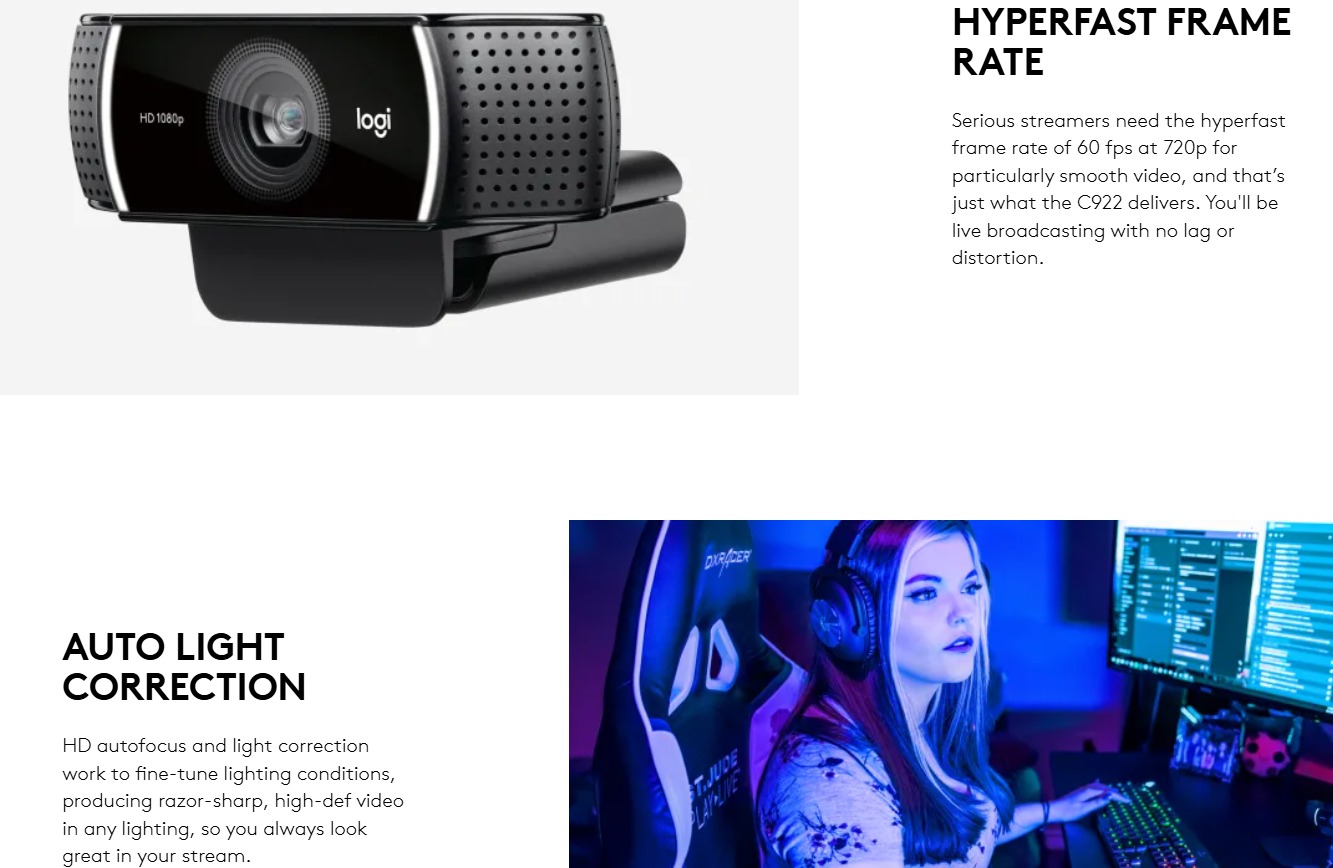 Pro Hd Stream Logitech C922 Camera Software Logitech C922 Pro