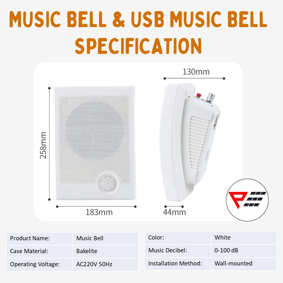 KG3022D Automatic Microcomputer Ringing Bells Timer Factory Bell School Bell 1-59 Sec Ringing Bell Stainless Steel Bell