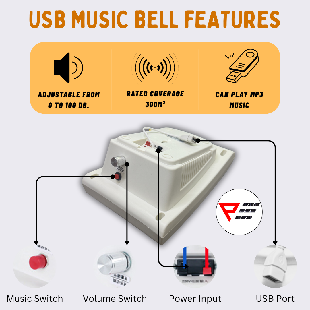 KG3022D Automatic Microcomputer Ringing Bells Timer Factory Bell School Bell 1-59 Sec Ringing Bell Stainless Steel Bell