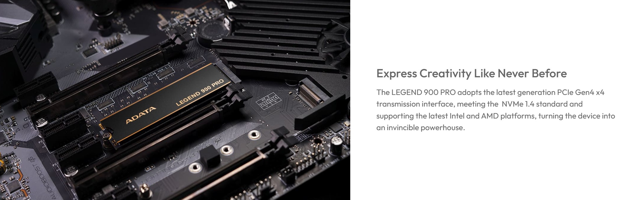 ADATA Legend 900 Pro NVMe SSD 1TB 2TB Gen4 M.2 2280 (R7400MB/s W6500MB ...