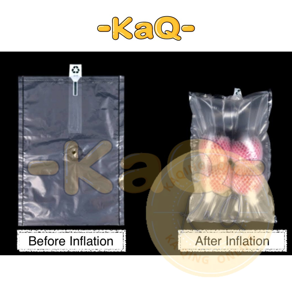 Inflatable Airbag Bubble Wrap Plastic Packaging Double Layer ( Bag in Bag ) Air Bag Beg Udara