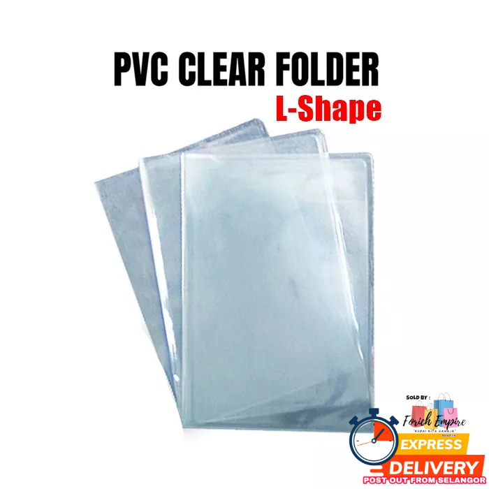 SV Pvc Clear Folder File KITA A4 L-shape Transparent Document Folder ...