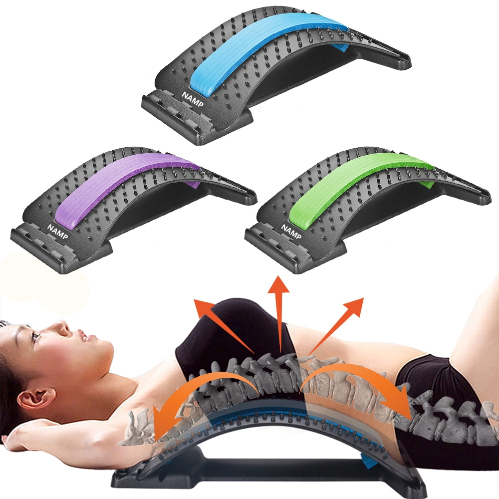 Back Massager Stretcher Equipment Massage Tools Massager Magic Stretch Fitness Support Relaxation Spine Pain Relief