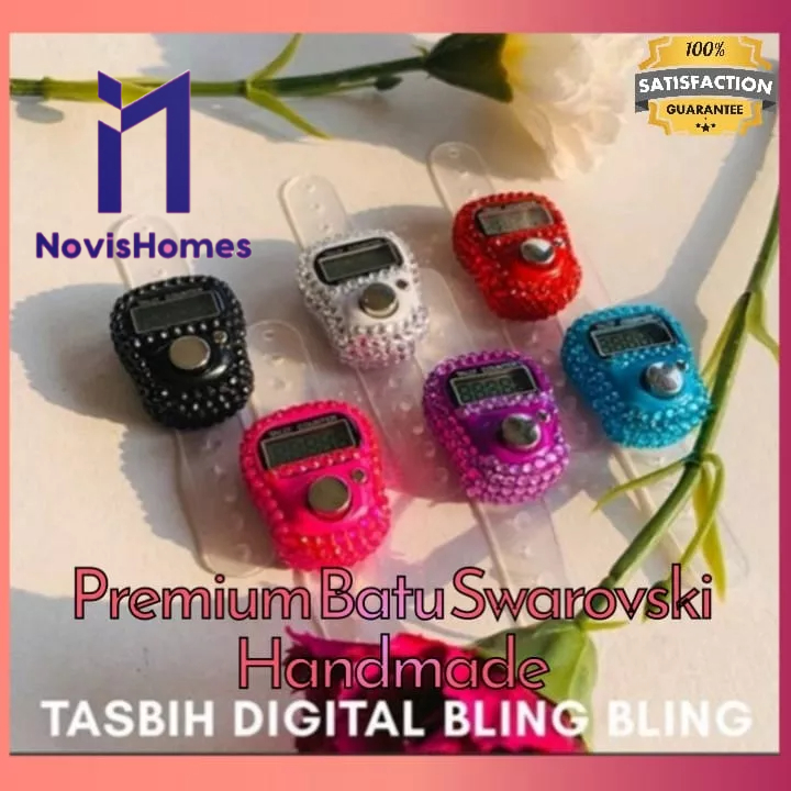 Digital Tasbih Manik Tasbih Digital Diamond Tashbih Bling Bling Finger Counter Digital Counter Yaasin DoorGift viral LED