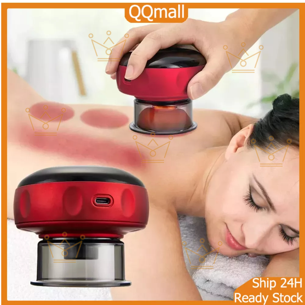 🔥Local Seller 🔥Electric Vacuum Cupping Massage Body Cups Anti-Cellulite Therapy Massager for Body 电动拔罐刮痧仪 Electric Guasha Massage