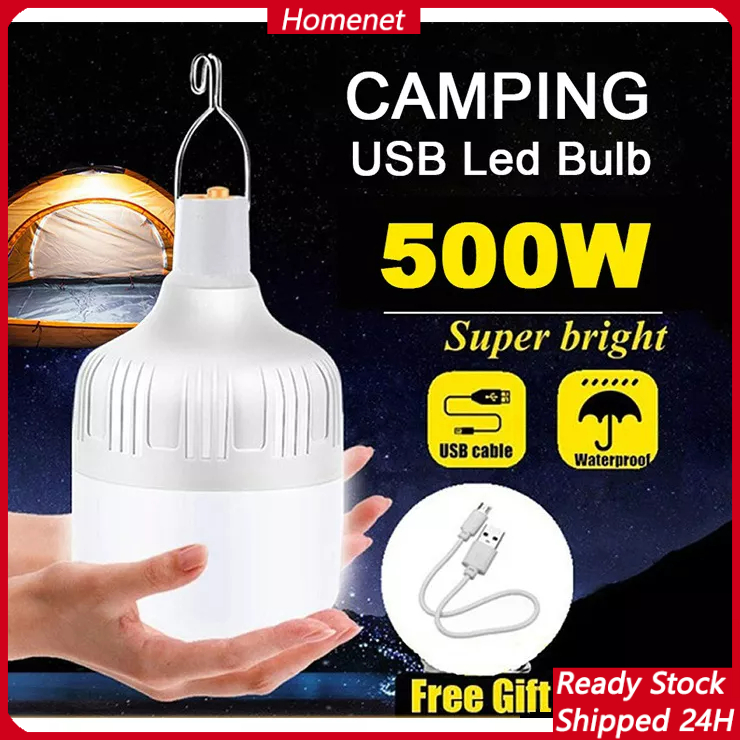 🔥LOWEST-PRICE🔥Unlimited Rechargeable LED Light Bulb USB Portable Lamp for Emergency, Camping, Night Market Lampu Malam