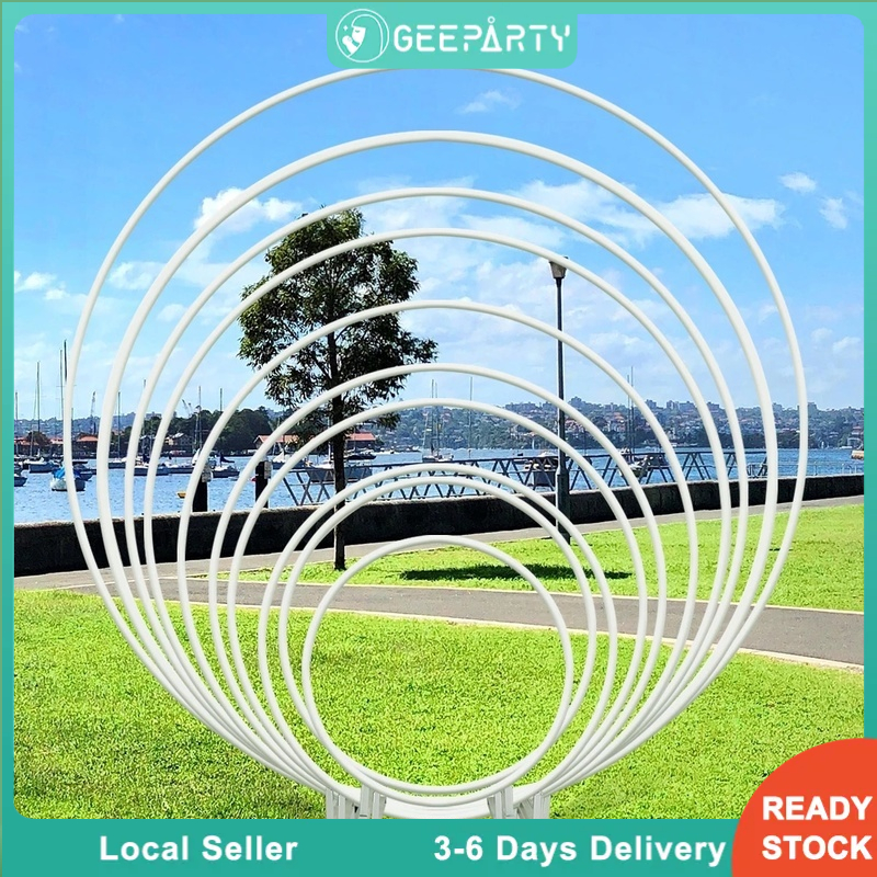 GeeParty Wedding Round Balloon Ring Arch / Balloons Circle Wreath / Birthday Party Decoration Background Stand