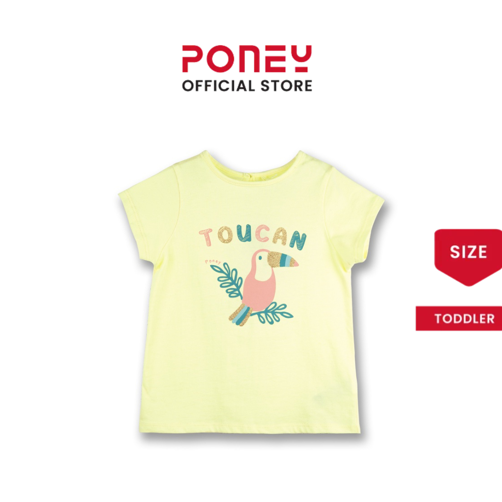 [CLEARANCE] Poney Girls Peaches Toucan Short Sleeve Tee