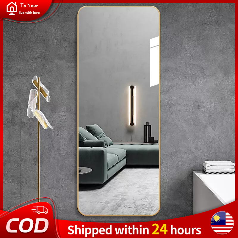 Full-length Mirror wall mirror bedroom living room mirror decorative mirror 90CM Cermin Panjang cermin dinding 镜子