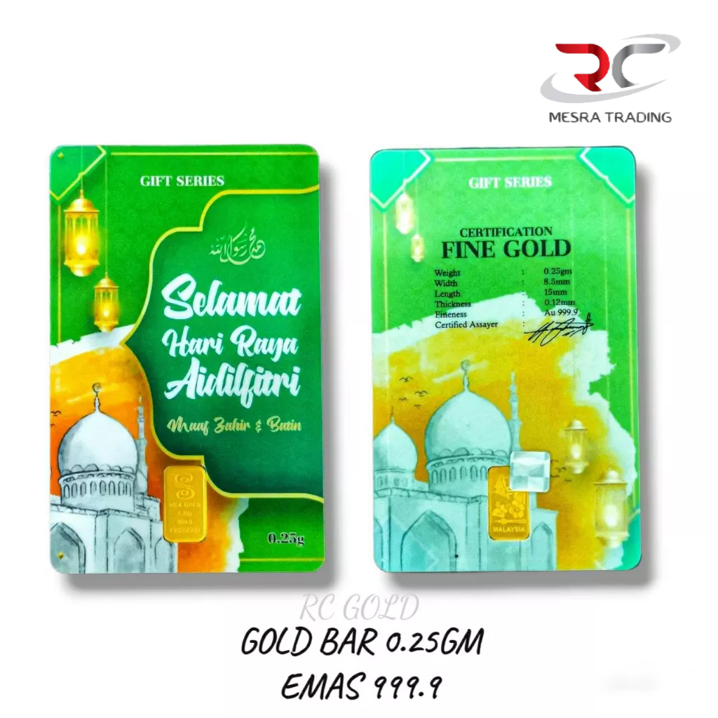 GOLD BAR SILK GOLD EMAS 999.9 GOLD BAR 0.25GM EMAS 999.9 GIFT&hellip;