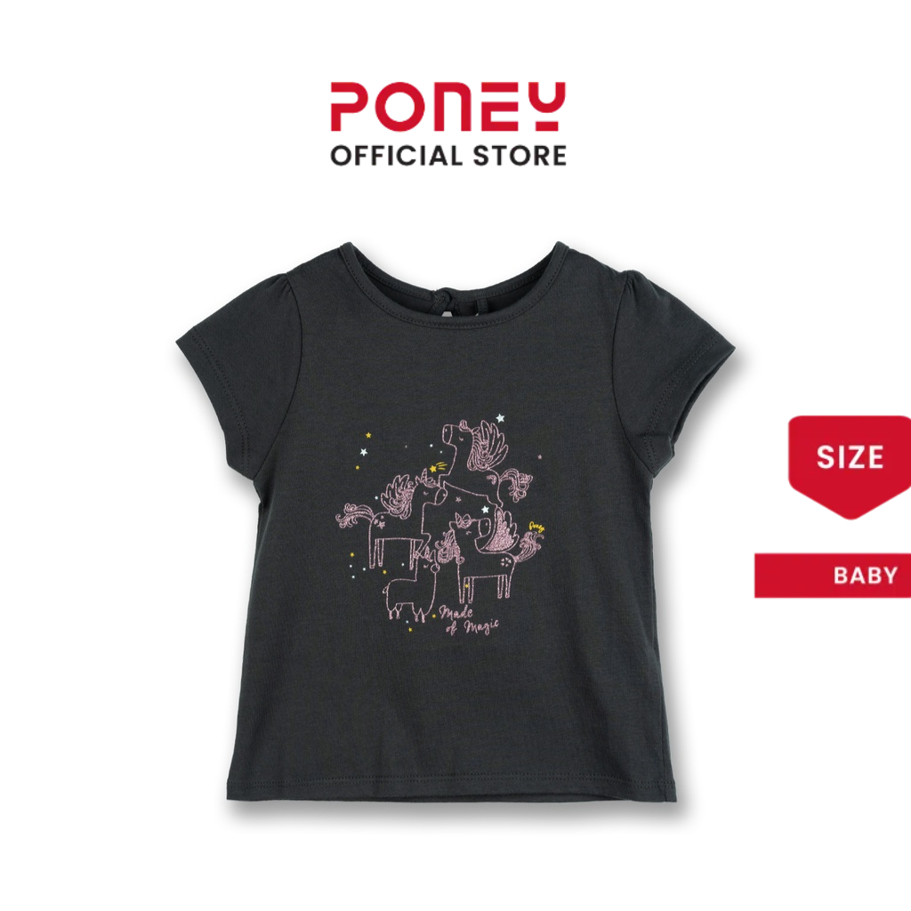 [CLEARANCE] Poney Girls Magical Flying Unicorn Short Sleeve Tee