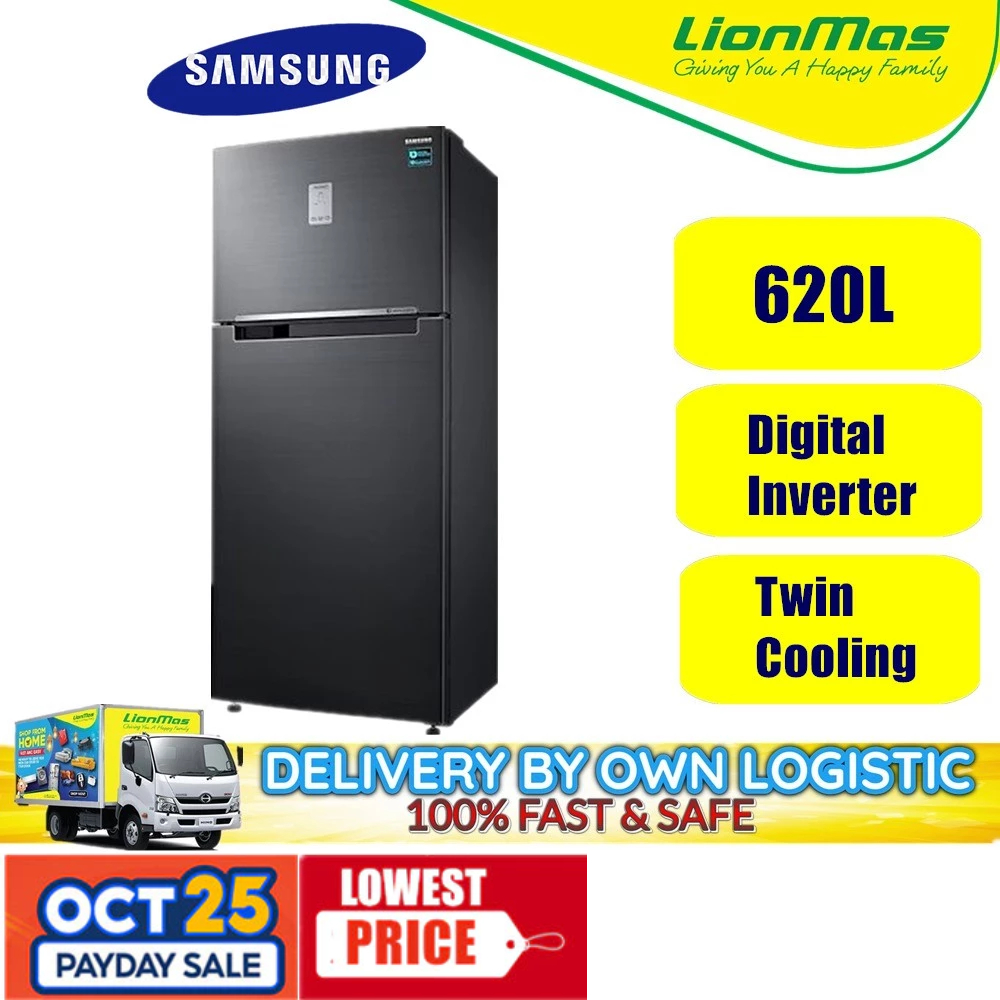 Samsung 620L Digital Inverter Refrigerator RT53K6271BS /ME with Twin Cooling Plus™ RT-53K6271BS