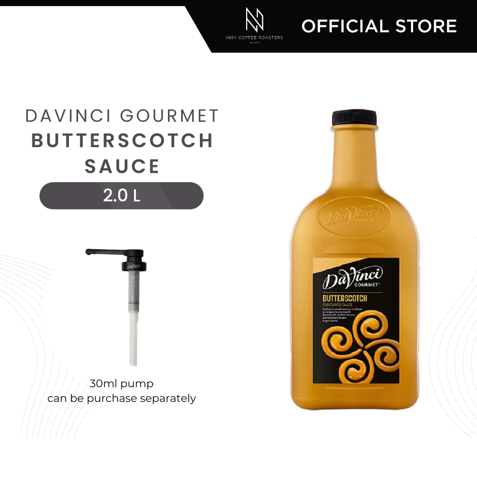 Davinci Gourmet - Butterscotch Sauce 2L 30ml pump NISY COFFEE ROASTERS